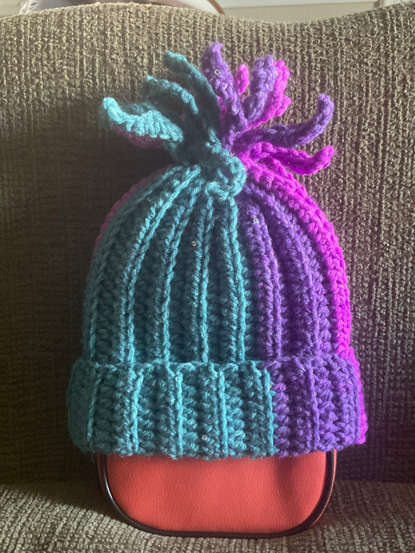 Blue Purple Beanie