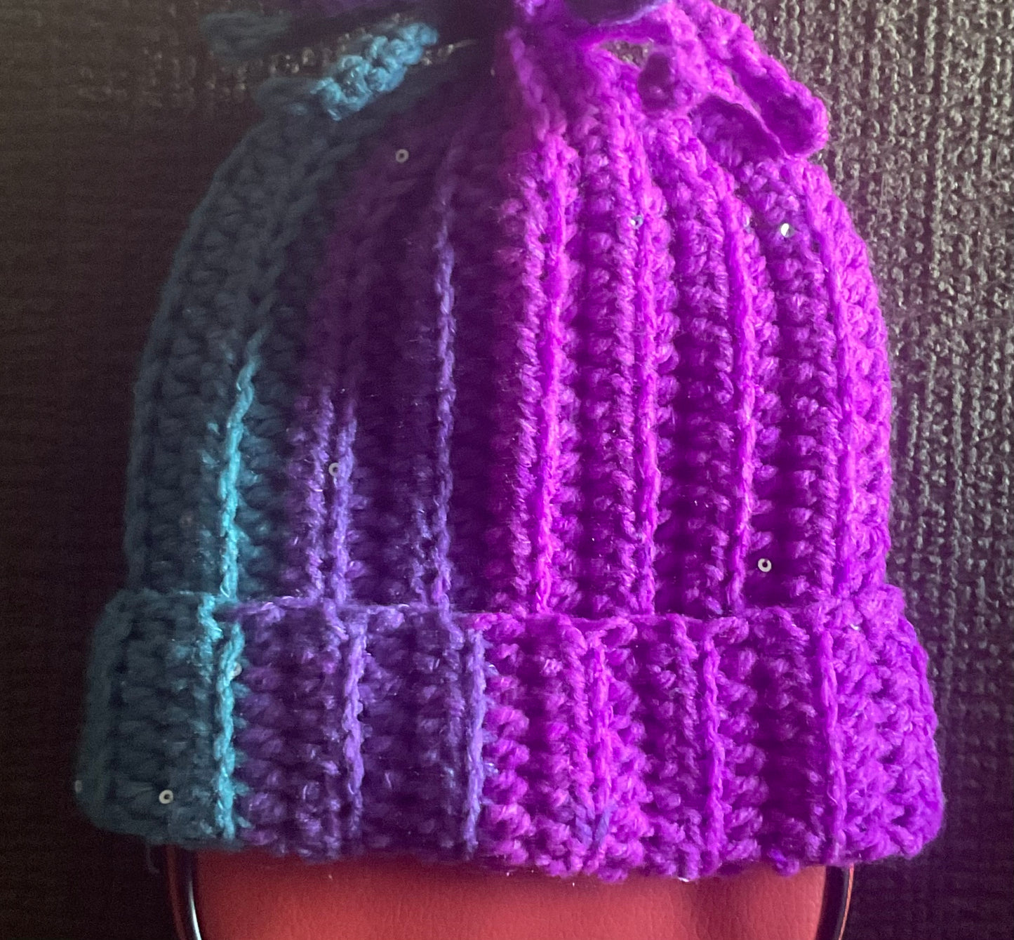 Blue Purple Beanie